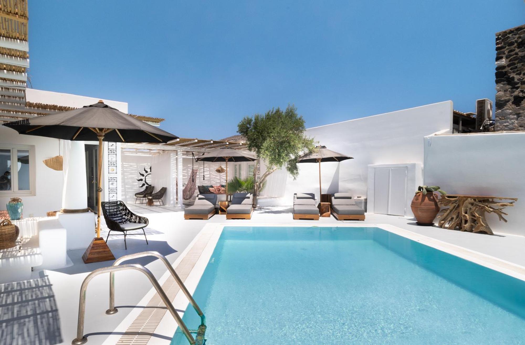 Frati Villas Beachfront Perivolos  Bagian luar foto